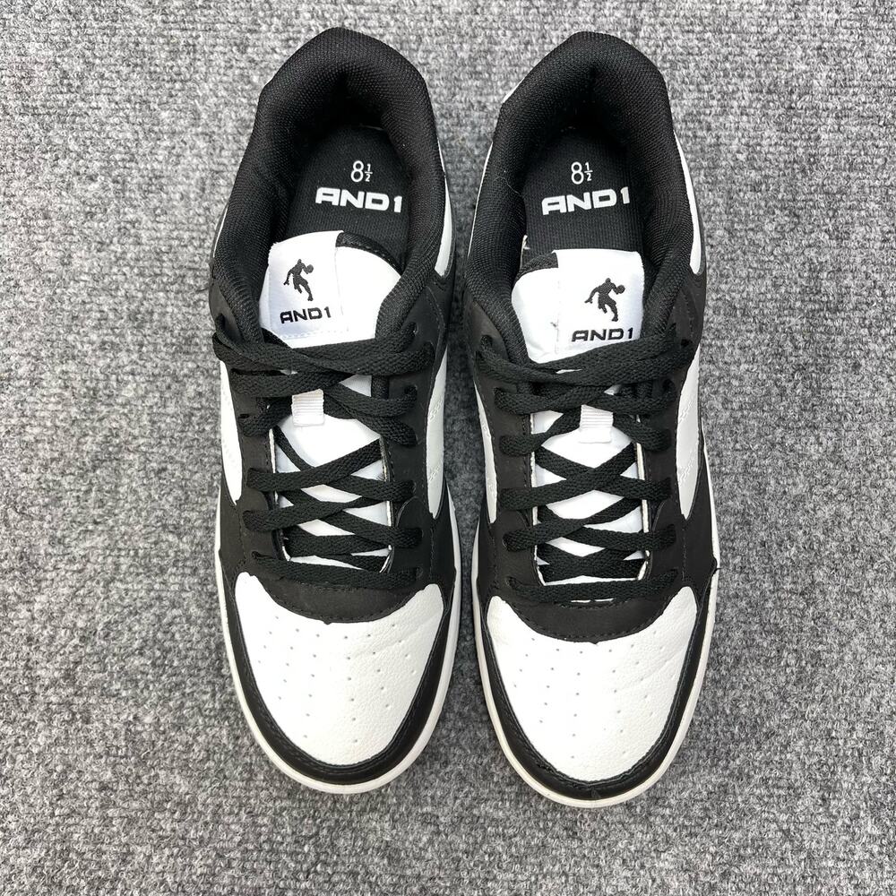 And1 Womens Basketball Sneaker Low Top Size 8.5 Black/White Shoes - Picture 2 of 8
